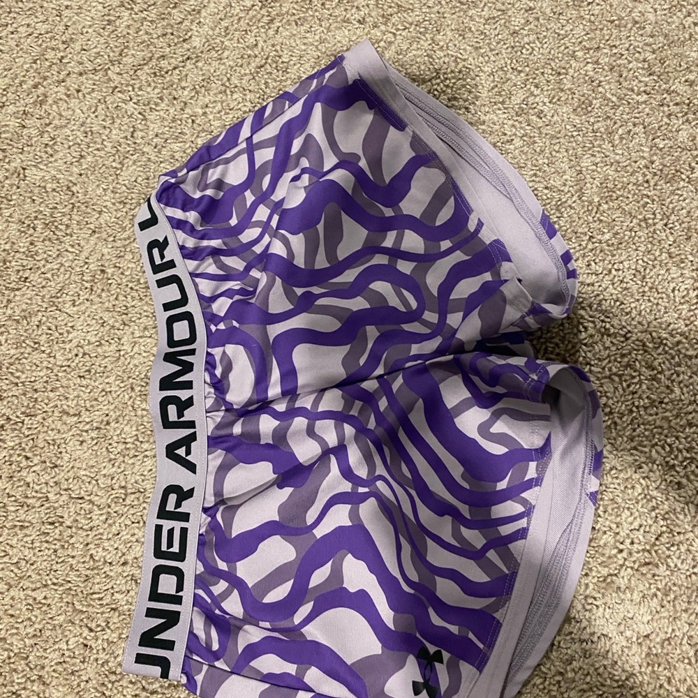 Under Armour Purple and Gray Patterned Shorts